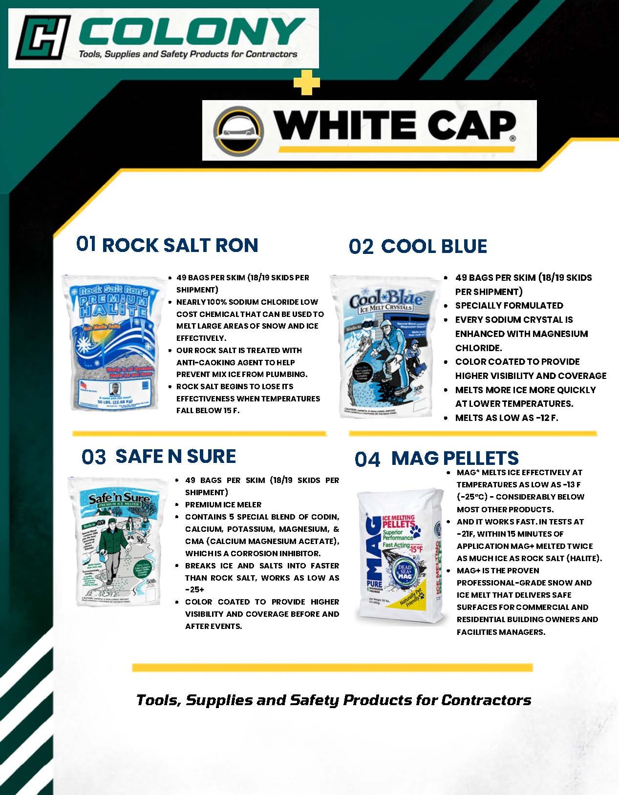 Sales Sheet - White Cap Products